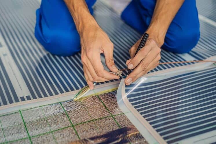 Infrarot-Fußbodenheizung