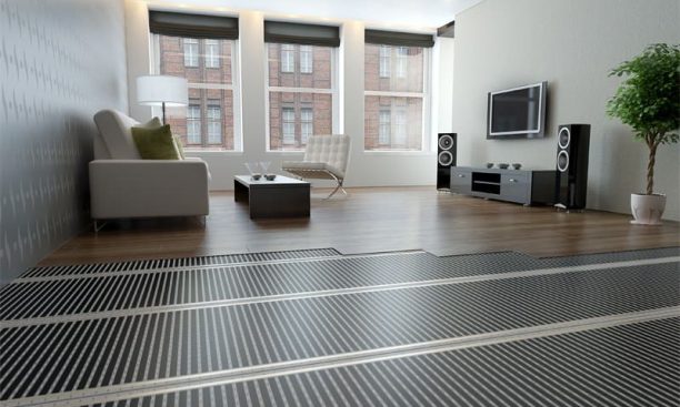 Infrarot-Fußbodenheizung